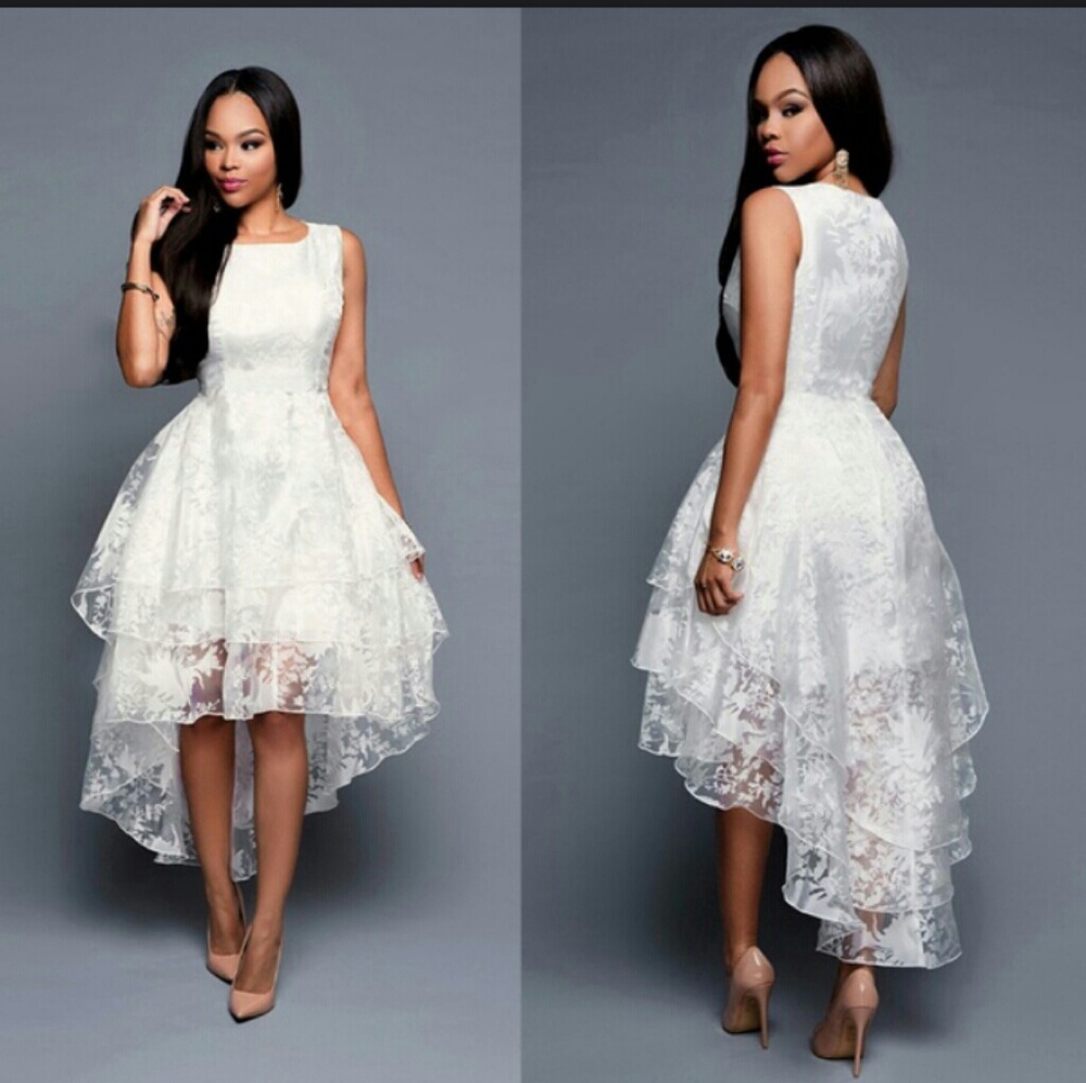 Elegant dress- lacey material